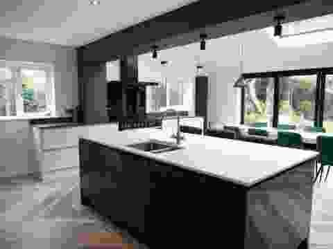 Large Kitchen Black and White