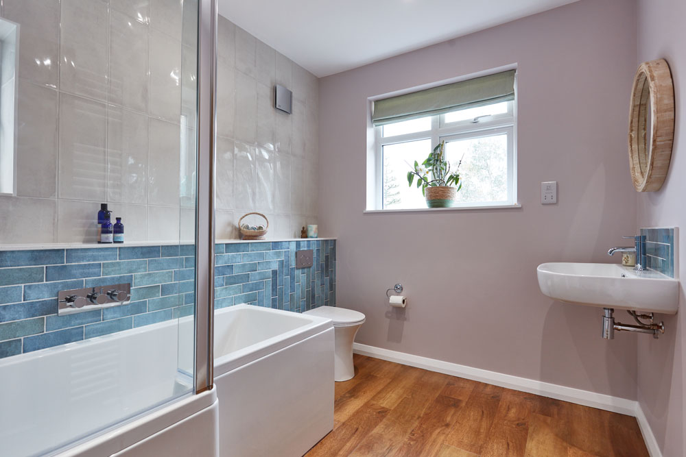 Norwich Blue Metro Tiles Bathroom | Norfolk Bathroom Design