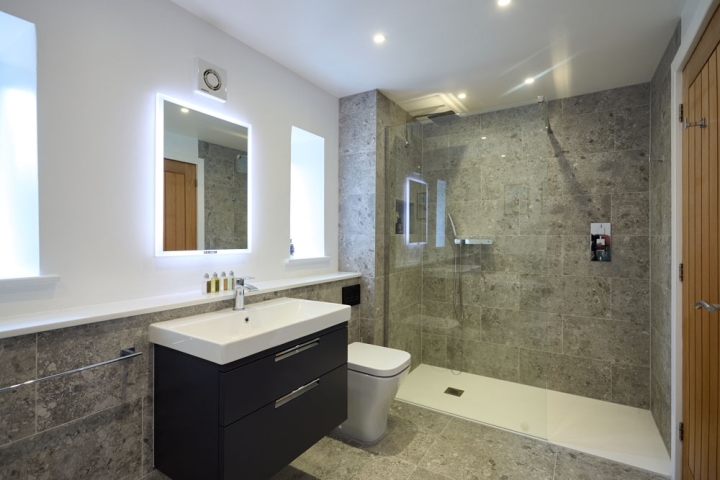 Barn Conversion Family Bathroom with Shower Recess