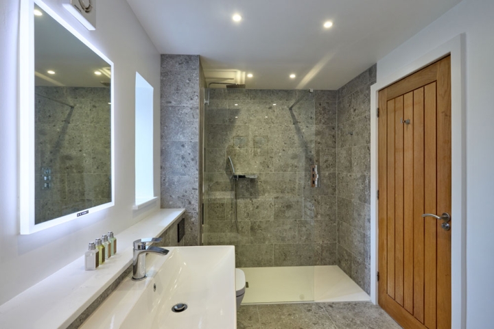 Barn Conversion Family Bathroom with Walk In Shower
